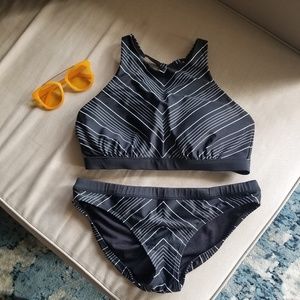 Altheta Swimsuit - Black Geometric